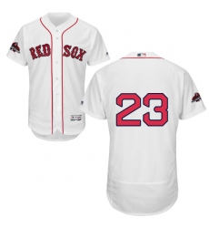 Men's Majestic Boston Red Sox #23 Blake Swihart White Home Flex Base Authentic Collection 2018 World Series Champions MLB Jersey