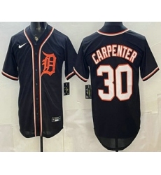 Men's Detroit Tigers #30 Kerry Carpenter 2026 Black Fashion Cool Base Jersey