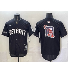 Men's Detroit Tigers Team Big Logo 2026 Black 'Motor Gothic Edition' Vapor Premier Limited Stitched Baseball Jersey