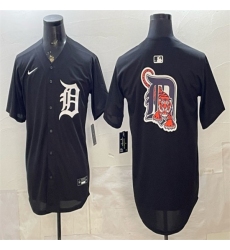 Men's Detroit Tigers Team Big Logo Limited Stitched Baseball Jersey
