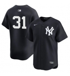 Men's New York Yankees #31 Cam Schlittler Navy 2026 Alternate Limited Stitched Baseball Jersey
