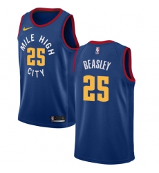 Men's Nike Denver Nuggets #25 Malik Beasley Swingman Light Blue Alternate NBA Jersey Statement Edition