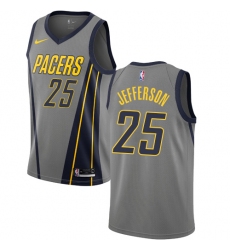 Youth Nike Indiana Pacers #25 Al Jefferson Swingman Gray NBA Jersey - City Edition