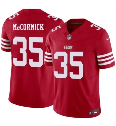 Men's San Francisco 49ers #35 Sincere McCormick Red 2026 F.U.S.E. Vapor Untouchable Limited Football Stitched Jersey