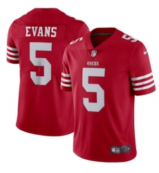 Men's San Francisco 49ers #5 Mike Evans Red 2026 Vapor Untouchable Limited Football Stitched Jersey