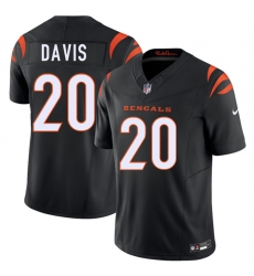 Men's Cincinnati Bengals #20 Tacario Davis Black 2026 Draft F.U.S.E. Vapor Untouchable Limited Football Stitched Jersey