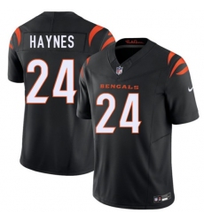 Men's Cincinnati Bengals #24 Jamal Haynes Black 2026 Draft F.U.S.E. Vapor Untouchable Limited Football Stitched Jersey