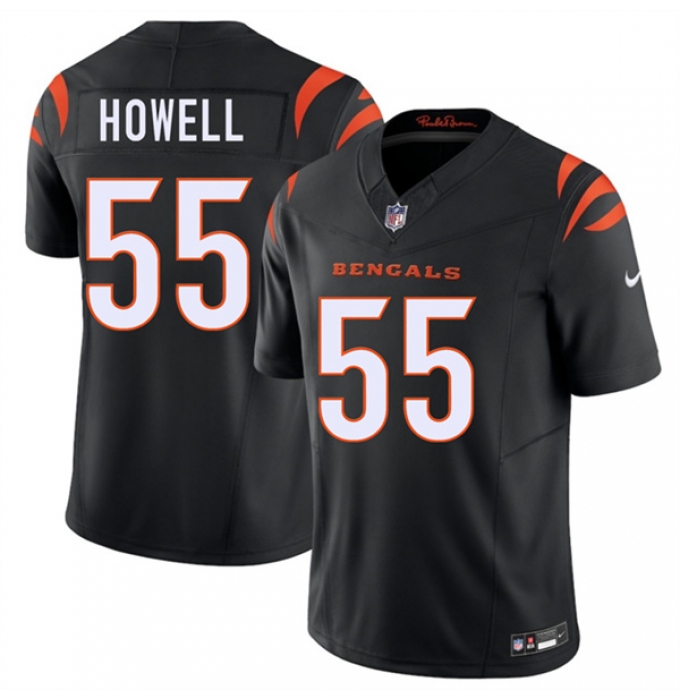 Men's Cincinnati Bengals #55 Cashius Howell Black 2026 Draft F.U.S.E. Vapor Untouchable Limited Football Stitched Jersey