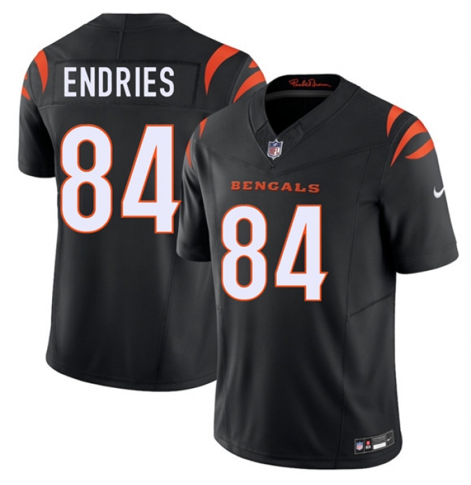 Men's Cincinnati Bengals #84 Jack Endries Black 2026 Draft F.U.S.E. Vapor Untouchable Limited Football Stitched Jersey