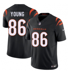 Men's Cincinnati Bengals #86 Colbie Young Black 2026 Draft F.U.S.E. Vapor Untouchable Limited Football Stitched Jersey
