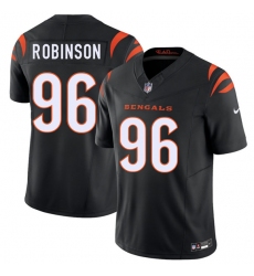 Men's Cincinnati Bengals #96 Landon Robinson Black 2026 Draft F.U.S.E. Vapor Untouchable Limited Football Stitched Jersey