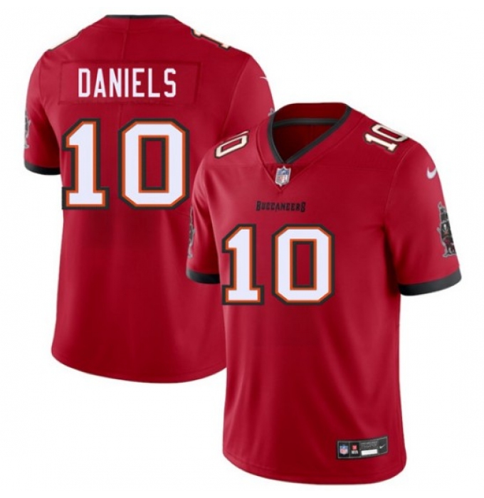 Men's Tampa Bay Buccaneers #10 Jalon Daniels Red 2026 Draft Vapor Limited Football Stitched Jersey
