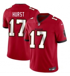 Men's Tampa Bay Buccaneers #17 Ted Hurst Red 2026 Draft Vapor Limited Football Stitched Jersey