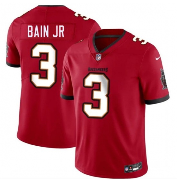 Men's Tampa Bay Buccaneers #3 Rueben Bain Jr Red 2026 Draft Vapor Limited Football Stitched Jersey