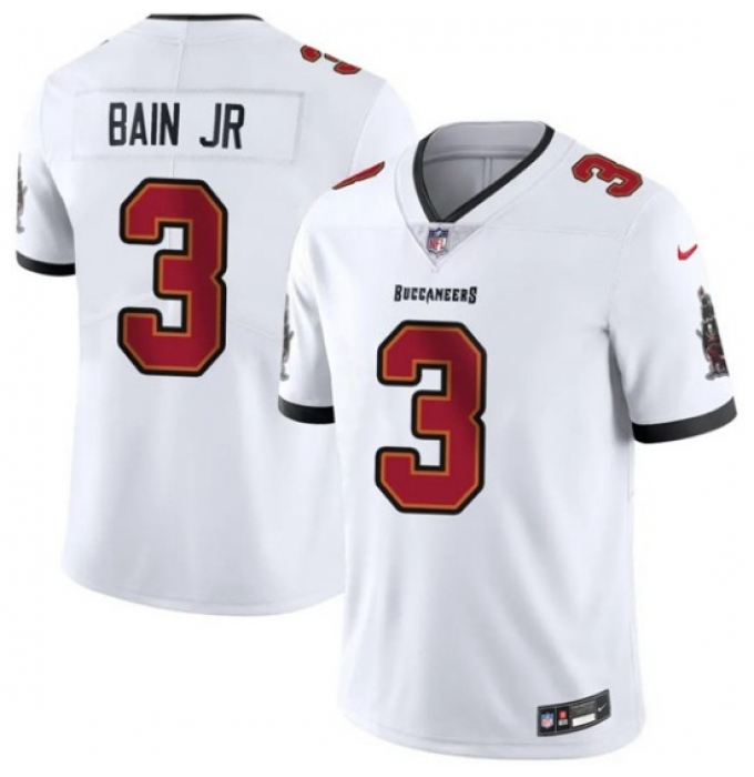 Men's Tampa Bay Buccaneers #3 Rueben Bain Jr White 2026 Draft Vapor Limited Football Stitched Jersey