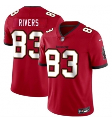 Men's Tampa Bay Buccaneers #83 Eric Rivers Red 2026 Draft Vapor Limited Football Stitched Jersey
