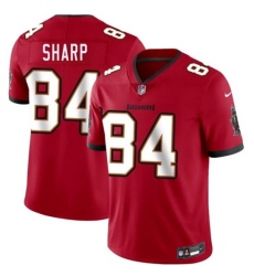 Men's Tampa Bay Buccaneers #84 Bauer Sharp Red 2026 Draft Vapor Limited Football Stitched Jersey