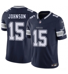 Men's Dallas Cowboys #15 Manuel Johnson Navy 2026 F.U.S.E. Vapor Untouchable Limited Stitched Football Jersey