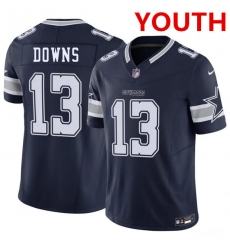 Youth Dallas Cowboys #13 Caleb Downs Navy 2026 Draft F.U.S.E Vapor Untouchable Limited Stitched Football Jersey