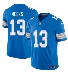 Men's Detroit Lions #13 Jackson Meeks Blue 2026 F.U.S.E. Vapor Limited Football Stitched Game Jersey
