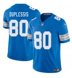 Men's Detroit Lions #80 Kyre Duplessis Blue 2026 F.U.S.E. Vapor Limited Football Stitched Jersey