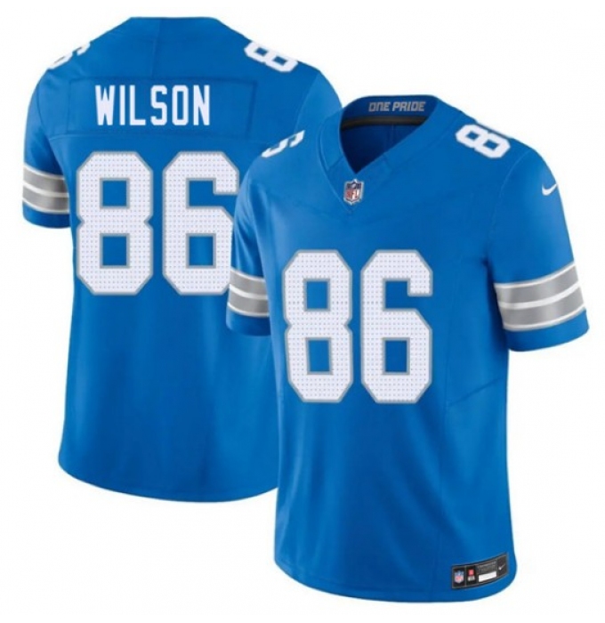 Men's Detroit Lions #86 Cedrick Wilson Blue 2026 F.U.S.E. Vapor Limited Football Stitched Game Jersey
