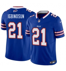 Men's Buffalo Bills #21 Davison Igbinosun Blue 2026 Draft F.U.S.E. Vapor Untouchable Limited Football Stitched Jersey