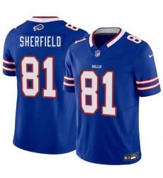 Men's Buffalo Bills #81 Trent Sherfield Blue 2026 Draft F.U.S.E. Vapor Untouchable Limited Football Stitched Jersey