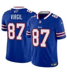 Men's Buffalo Bills #87 Jalen Virgil Blue 2026 Draft F.U.S.E. Vapor Untouchable Limited Football Stitched Jersey