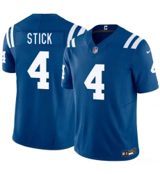 Men's Indianapolis Colts #4 Easton Stick Blue 2026 F.U.S.E. Vapor Limited Football Stitched Jersey