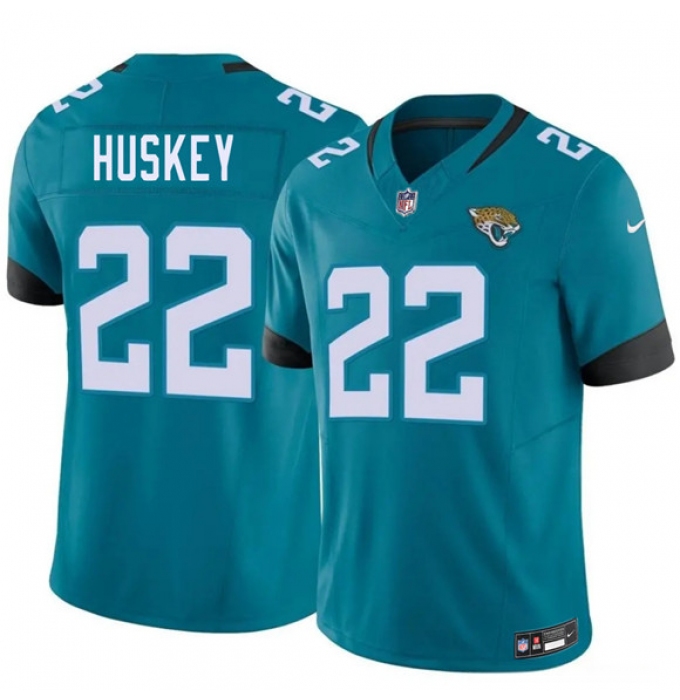 Men's Jacksonville Jaguars #22 Jalen Huskey Teal 2026 Draft F.U.S.E. Vapor Untouchable Limited Football Stitched Jersey