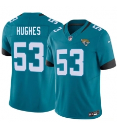 Men's Jacksonville Jaguars #53 Parker Hughes Teal 2026 Draft F.U.S.E. Vapor Untouchable Limited Football Stitched Jersey
