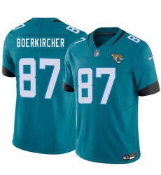 Men's Jacksonville Jaguars #87 Nate Boerkircher Teal 2026 Draft F.U.S.E. Vapor Untouchable Limited Football Stitched Jersey