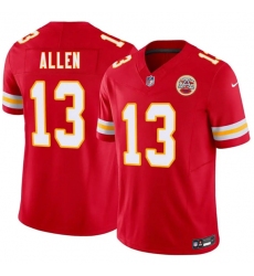 Men’s Kansas City Chiefs #13 Cyrus Allen Red 2026 Draft F.U.S.E. Vapor Untouchable Limited Football Stitched Jersey