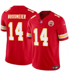 Men’s Kansas City Chiefs #14 Garrett Nussmeier Red 2026 Draft F.U.S.E. Vapor Untouchable Limited Football Stitched Jersey