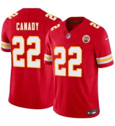 Men’s Kansas City Chiefs #22 Jadon Canady Red 2026 Draft F.U.S.E. Vapor Untouchable Limited Football Stitched Jersey