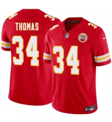 Men’s Kansas City Chiefs #34 Mason Thomas Red 2026 Draft F.U.S.E. Vapor Untouchable Limited Football Stitched Jersey