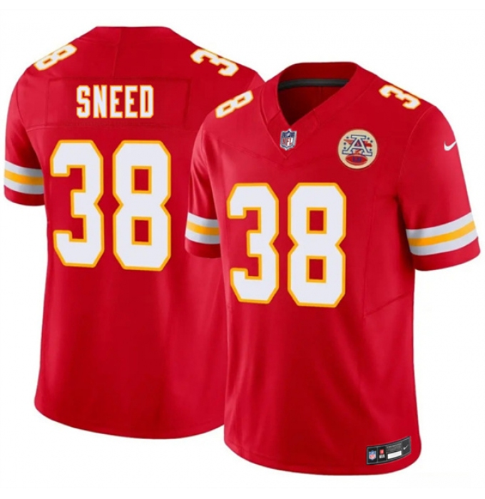 Men's Kansas City Chiefs #38 L'Jarius Sneed Red 2026 F.U.S.E. Vapor Untouchable Limited Football Stitched Jersey