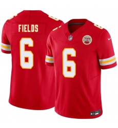 Men’s Kansas City Chiefs #6 Justin Fields Red 2026 F.U.S.E. Vapor Untouchable Limited Football Stitched Jersey