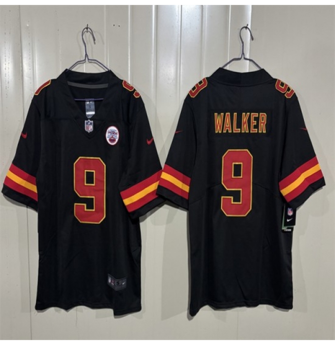 Men’s Kansas City Chiefs #9 Kenneth Walker III Black 2026 Vapor Untouchable Limited Stitched Football Jersey