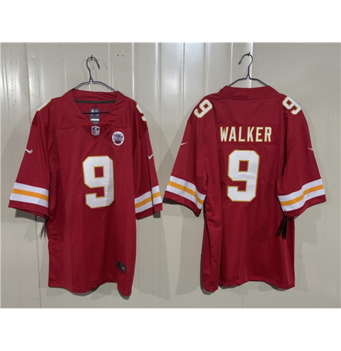 Men’s Kansas City Chiefs #9 Kenneth Walker III Red 2026 Vapor Untouchable Limited Football Stitched Jersey